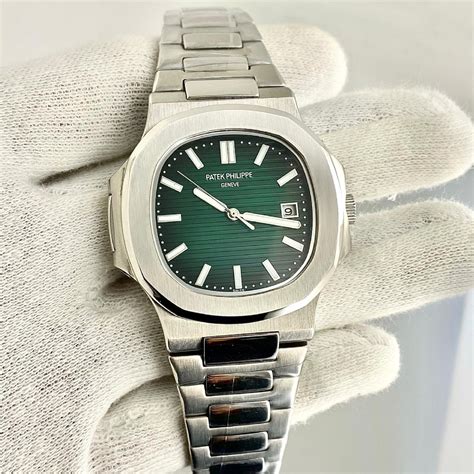 patek philippe nautilus green dial price|patek philippe nautilus green face.